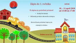 CZŠ - Zápis detí do 1. ročníka