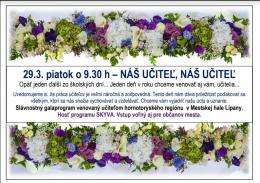 29.3. – NÁŠ UČITEĽ, NÁŠ UČITEĽ